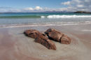 07-8696 The Beach of Mellon Udrigle and Gruinard Bay with the Coigach Mountains Behind, West Coast of Scotland